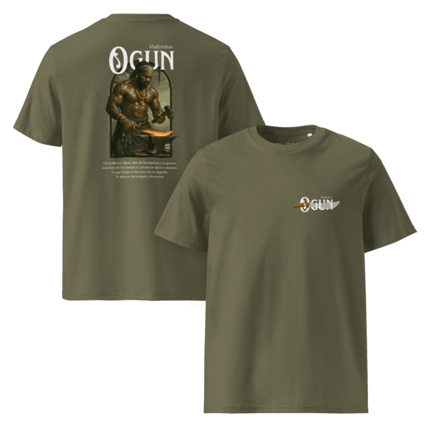Maferefun Ogun - Unisex organic cotton t-shirt - Image 4