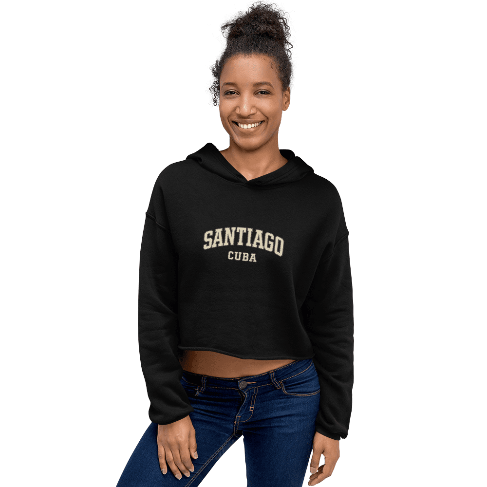 Santiago - Cuba Crop Hoodie - Image 2